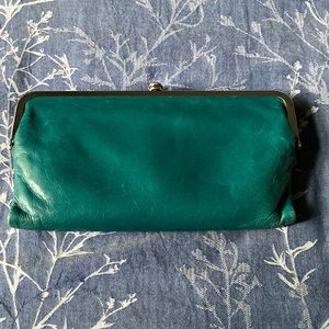 Green HOBO Lauren wallet EUC